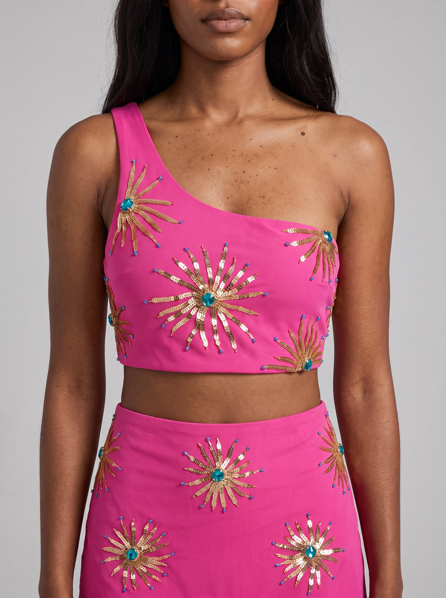 Callie Hot Pink Co-ord Skirt