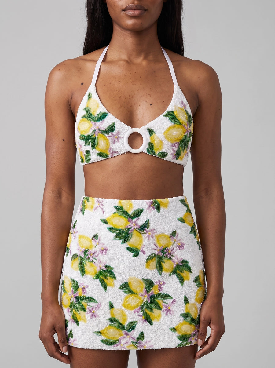 Lemon Blossom Bikini Co-Ord Top