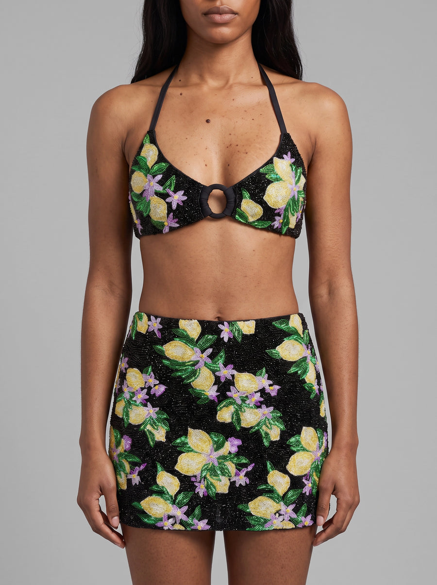 Lemon Blossom Bikini Co-Ord Top