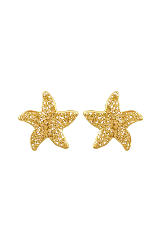 Stella's Golden Starfish Earrings Daphne x Oceanus