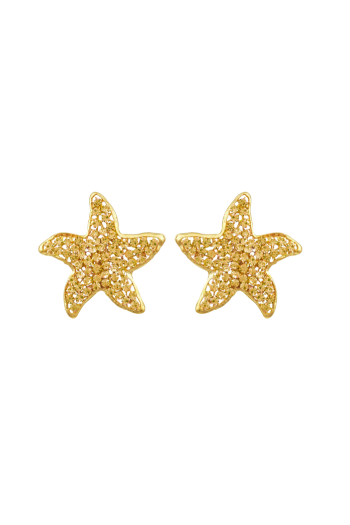 Stella's Golden Starfish Earrings Daphne x Oceanus