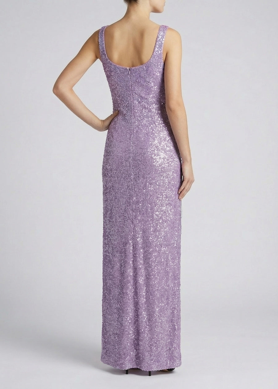 Sea Whisper Pink Maxi Dress – Elegant pink sea-themed maxi long dress – Oceanus Swimwear