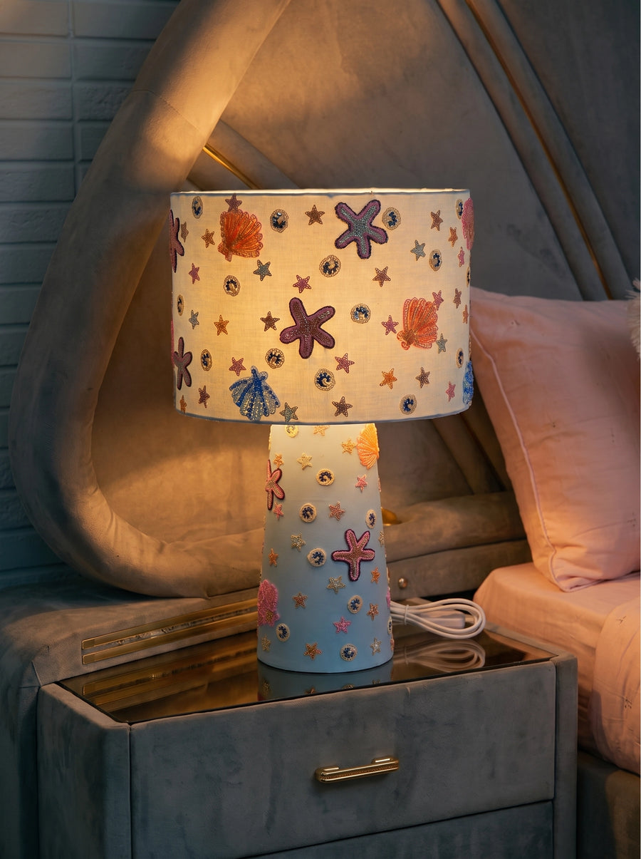 Fia Starfish Blue Lamp