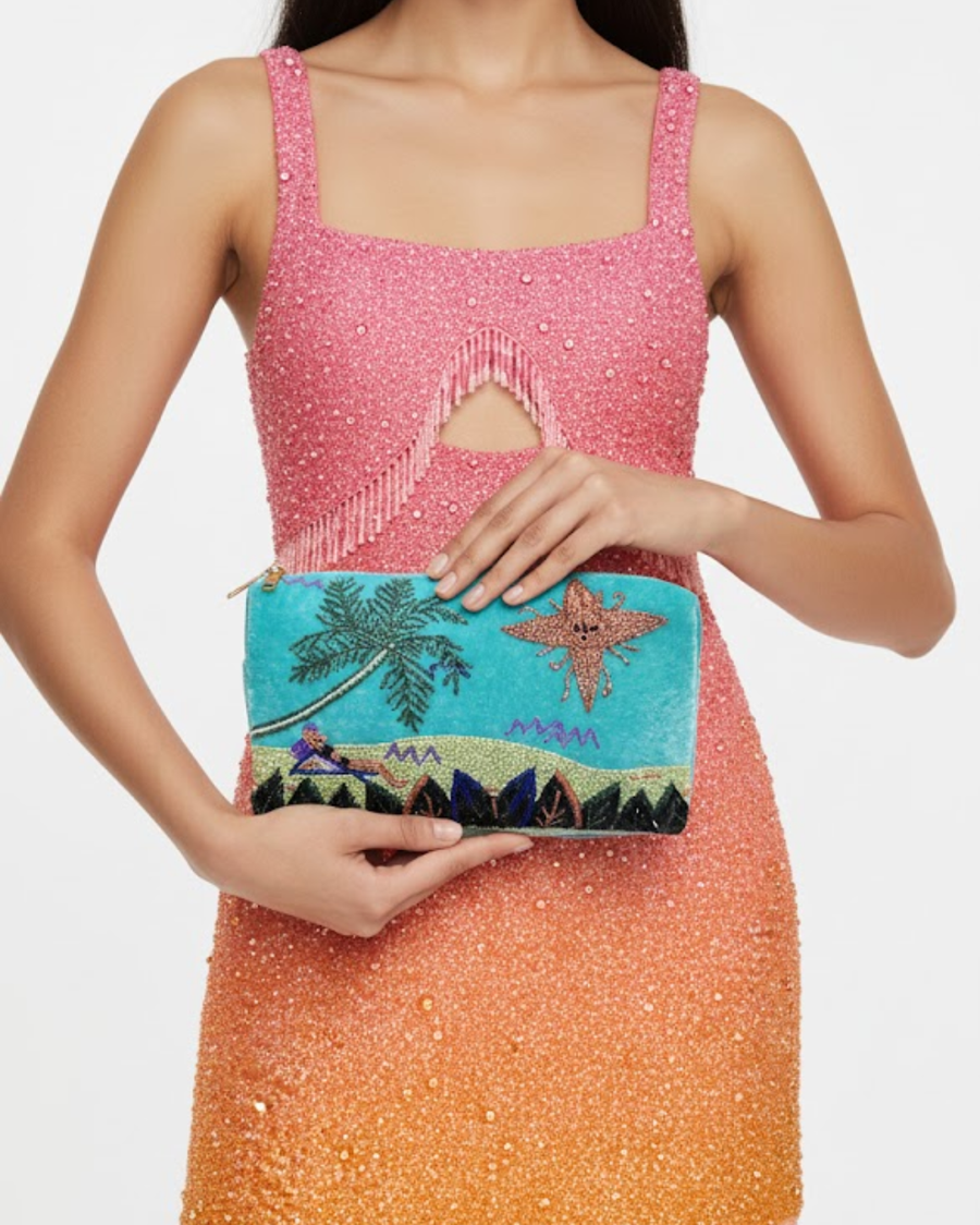 By the Ocean Makeup Bag Blue Christina Milian