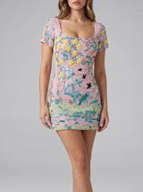 Florence Pink Mini Dress