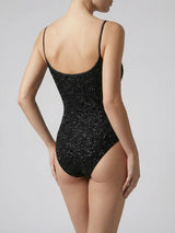 Oceanus × Bárbara Hulanicki Serpentina Noir Scoop Neck One-Piece Swimsuit