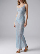 Saltwater Slip Blue Maxi Dress