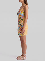 Doris Hand-Beaded Crystal Mini Dress Christina Milian