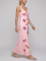 Totally Spies Lycra Long Dress Cosmetic Pink