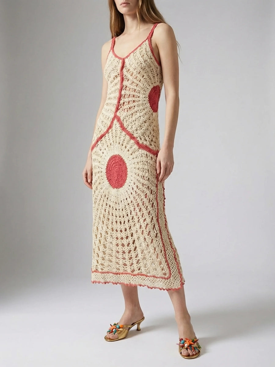 Soleil Crochet Ivory Dress