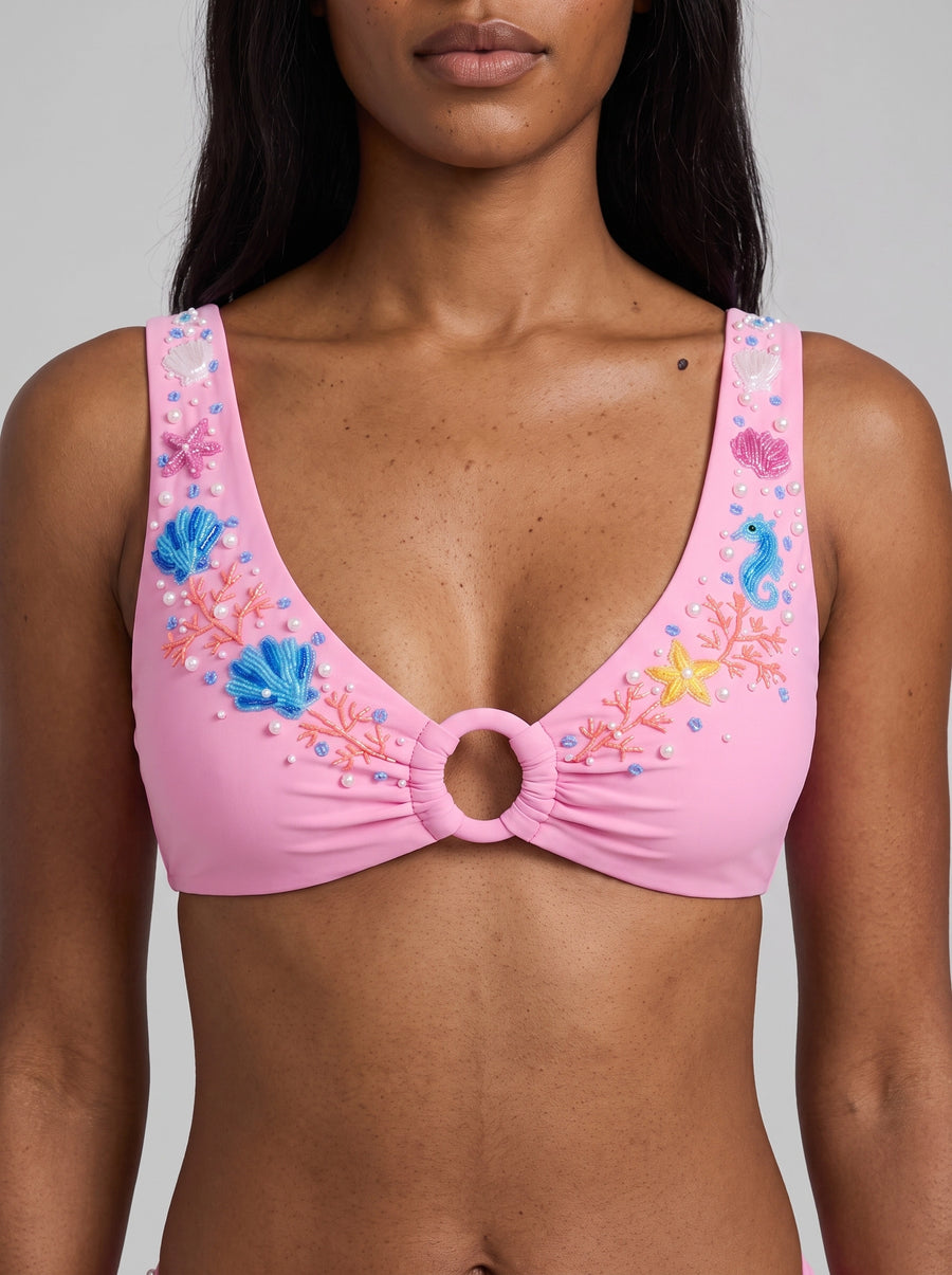 Oceanus Pearl Tide Multi-color Bikini Bottom