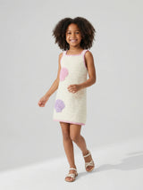 Shell White Crochet Kids Dress