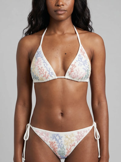 Cora White Bikini Top