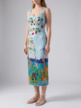 Safari Lagoon Beaded Maxi Dress