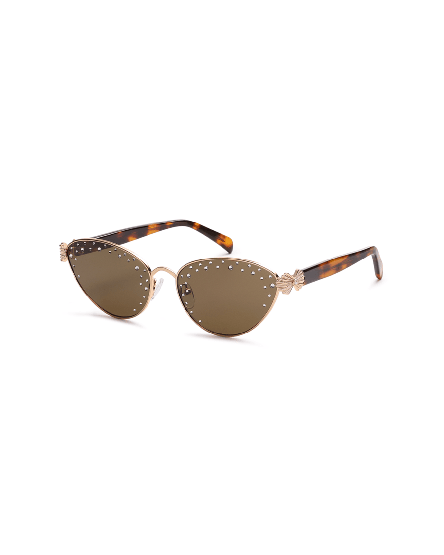 Oceanus x SOJOS Darling Sunglasses Brown - Oceanus Swimwear