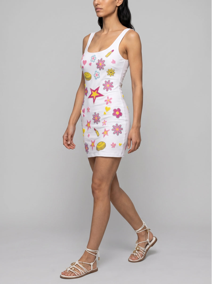 Totally Spies Lycra Mini Dress Cosmetic White