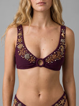 Coral Bikini Burgundy With Ring