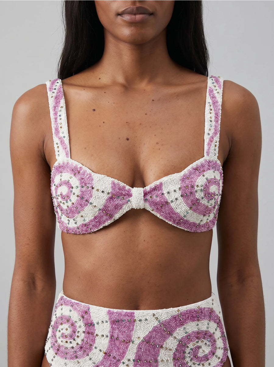 Mermaid's Kiss Pink Bikini Top