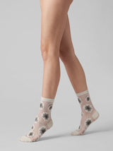 Pale Green Petal Veil Socks