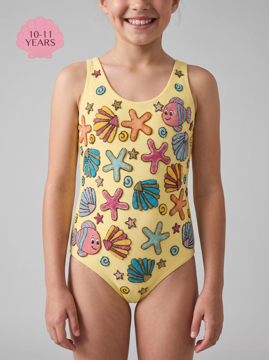Under the Sea Kids Citrus Swimsuit