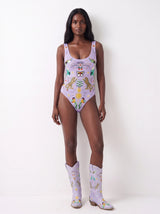 Willow Embroidered Leather Boots Multi Colour