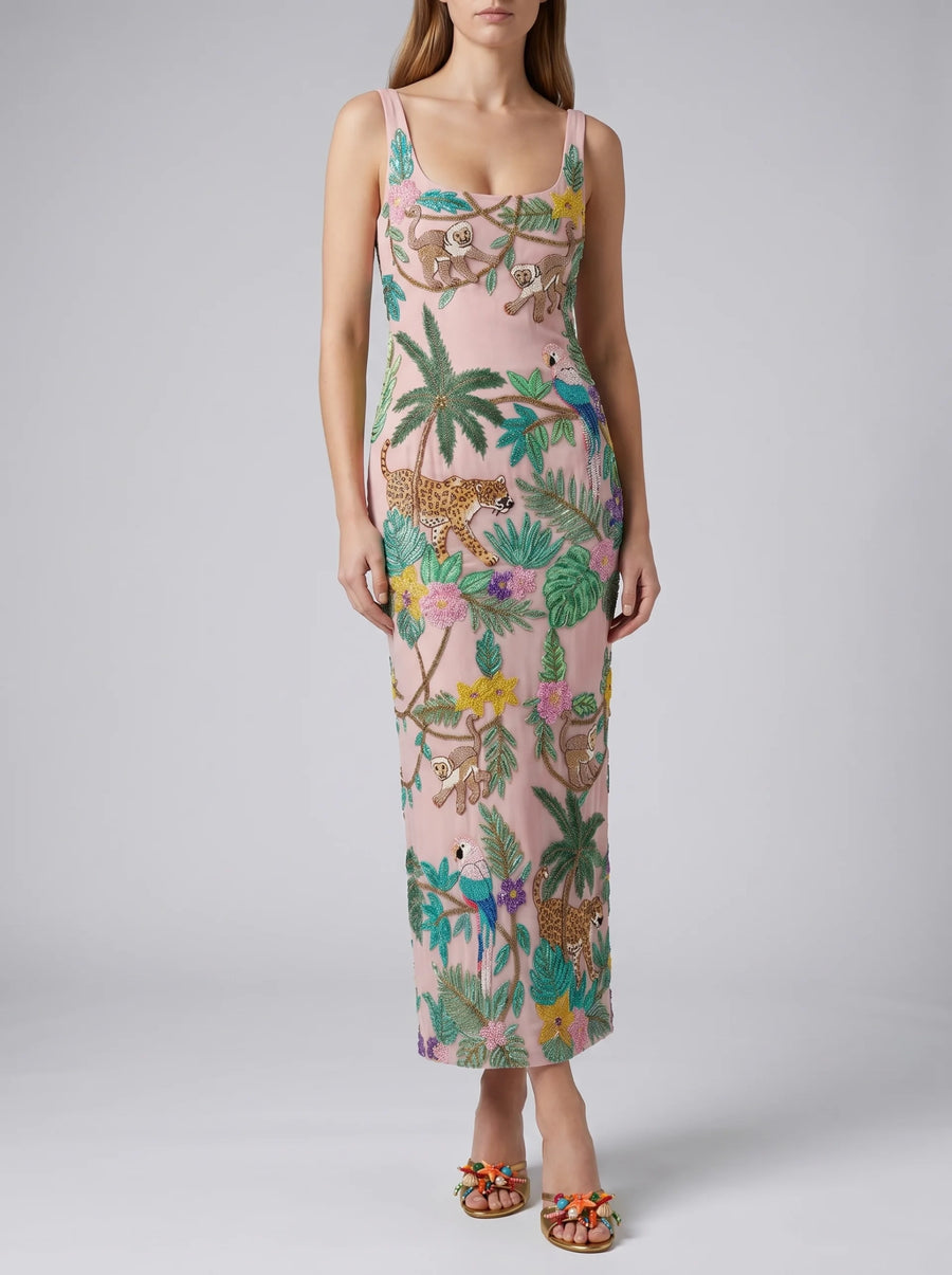 Tropica Pink Maxi Dress
