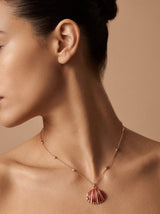 The Crimson Shell Necklace