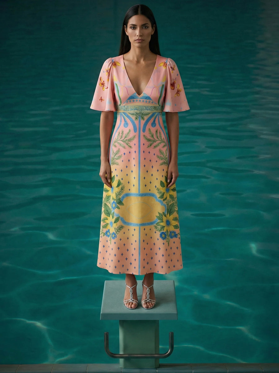 Camile V Shaped Dress