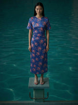 Daphne Rose Blue Vintage Dress