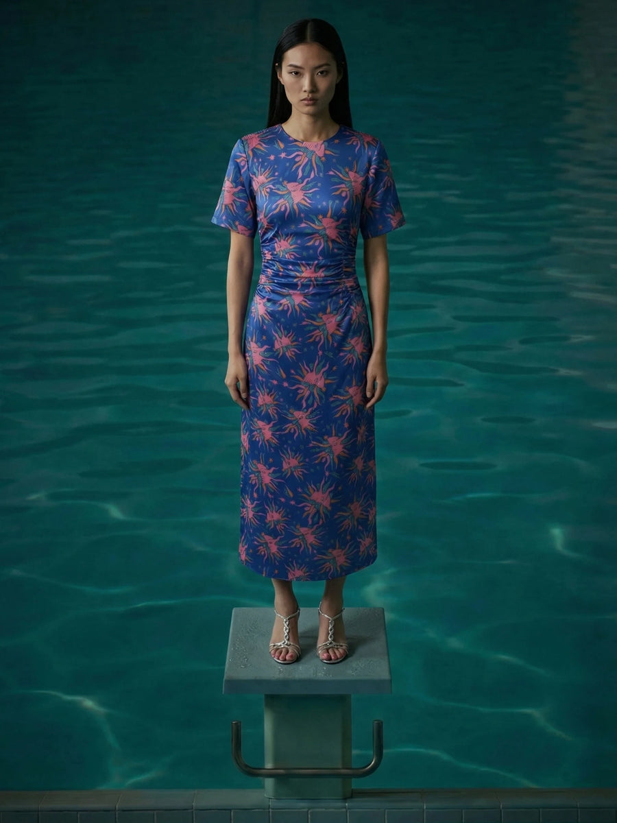 Daphne Rose Blue Vintage Dress