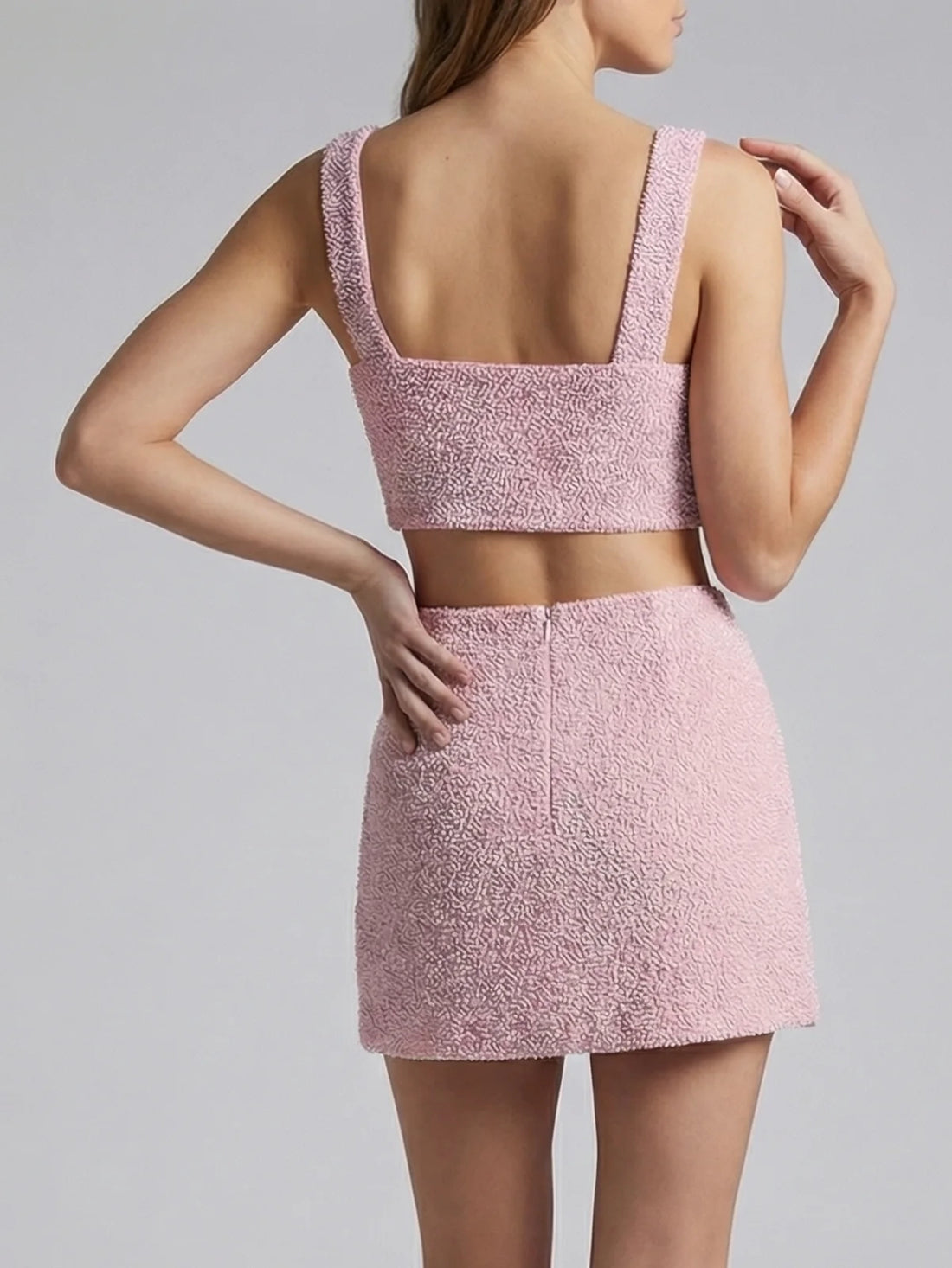 Oceanic Bloom Co-ord Top Pink