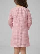 Pink Sea Shell Kids Crochet Dress