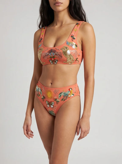Aurelia Luxury Bikini Thick Strap Bikini Bottom Multi Colour