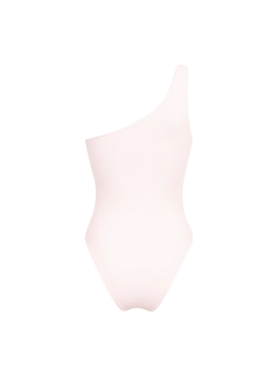 Paisley One Shoulder Luxe Swimsuit Pink