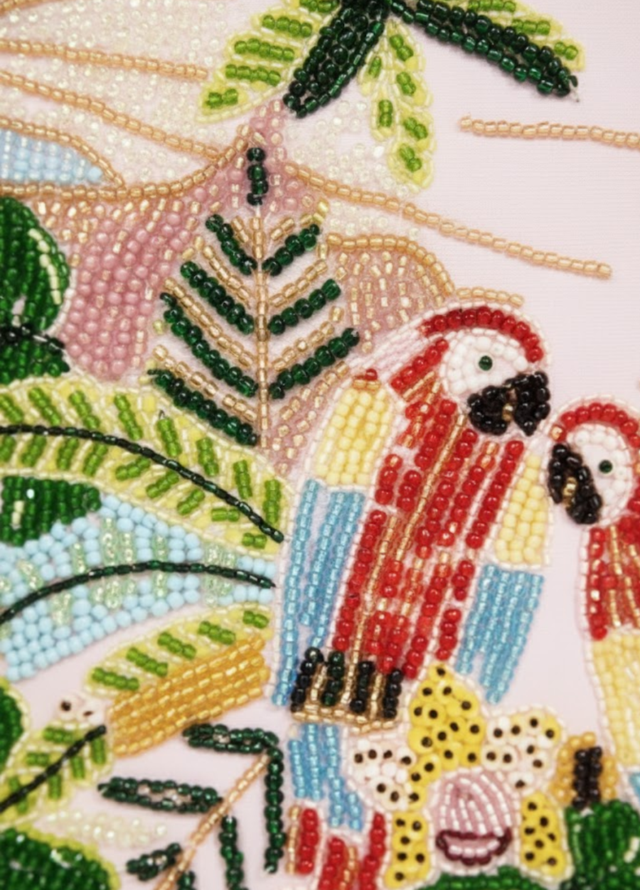 Paisley One Shoulder Luxe Swimsuit Pink