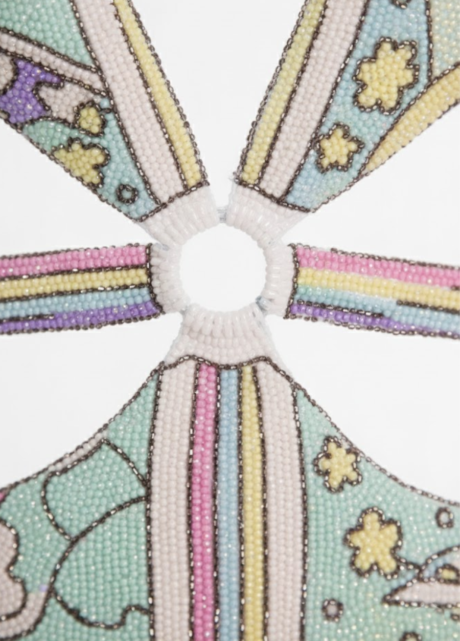 Carlotta Talia Beaded Swimsuit Multicolour