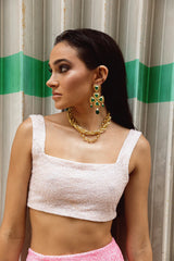 Marie Hand Beaded Co - Ord Top - Oceanus Swimwear