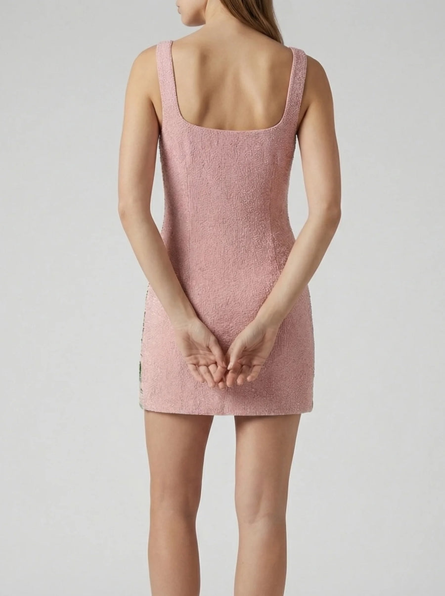 Blush Eden Embellished Mini Dress