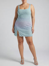 Amara Dress in Blue Lilac Ombre