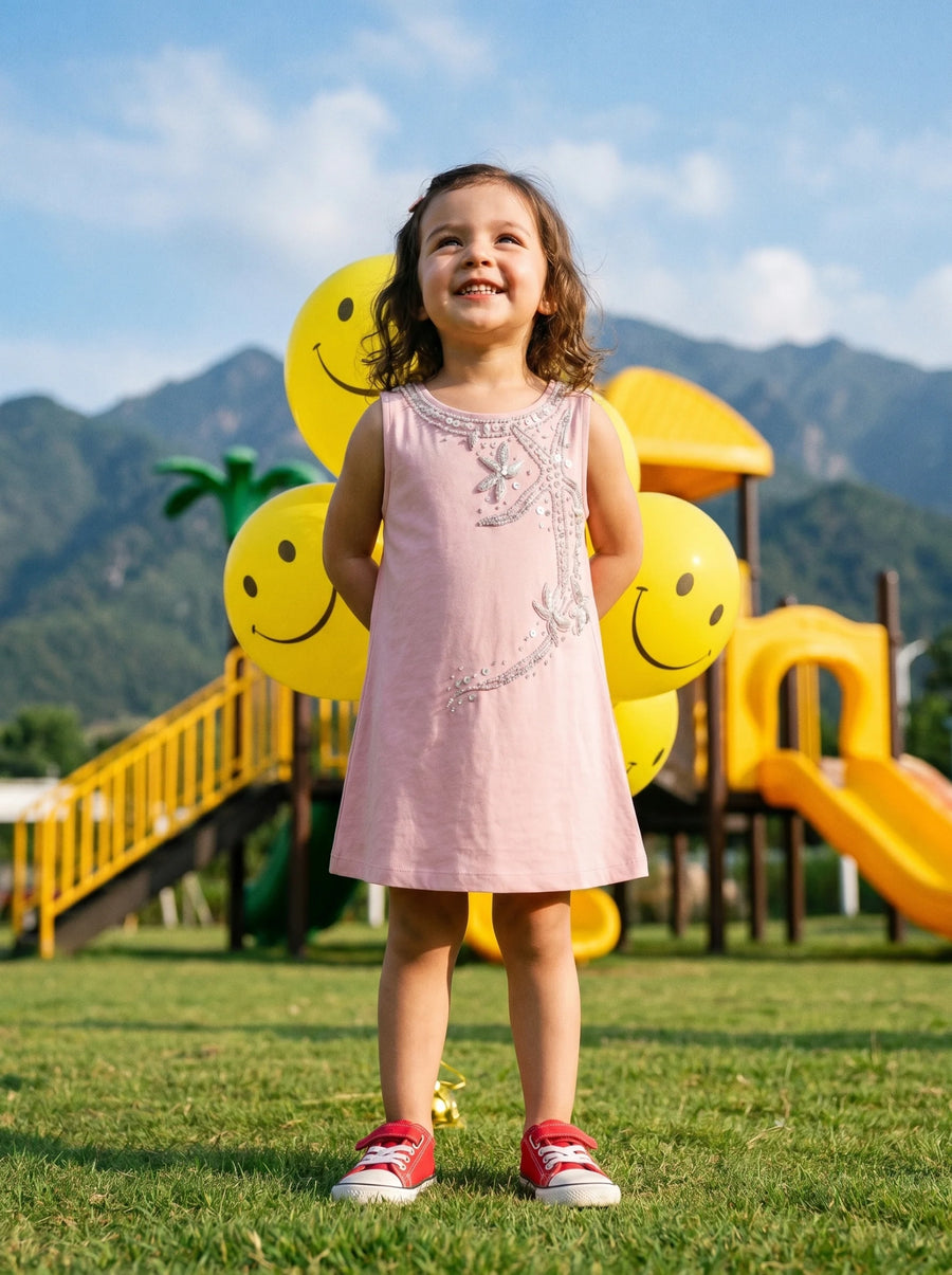 Selene Sleeveless Kids Dress