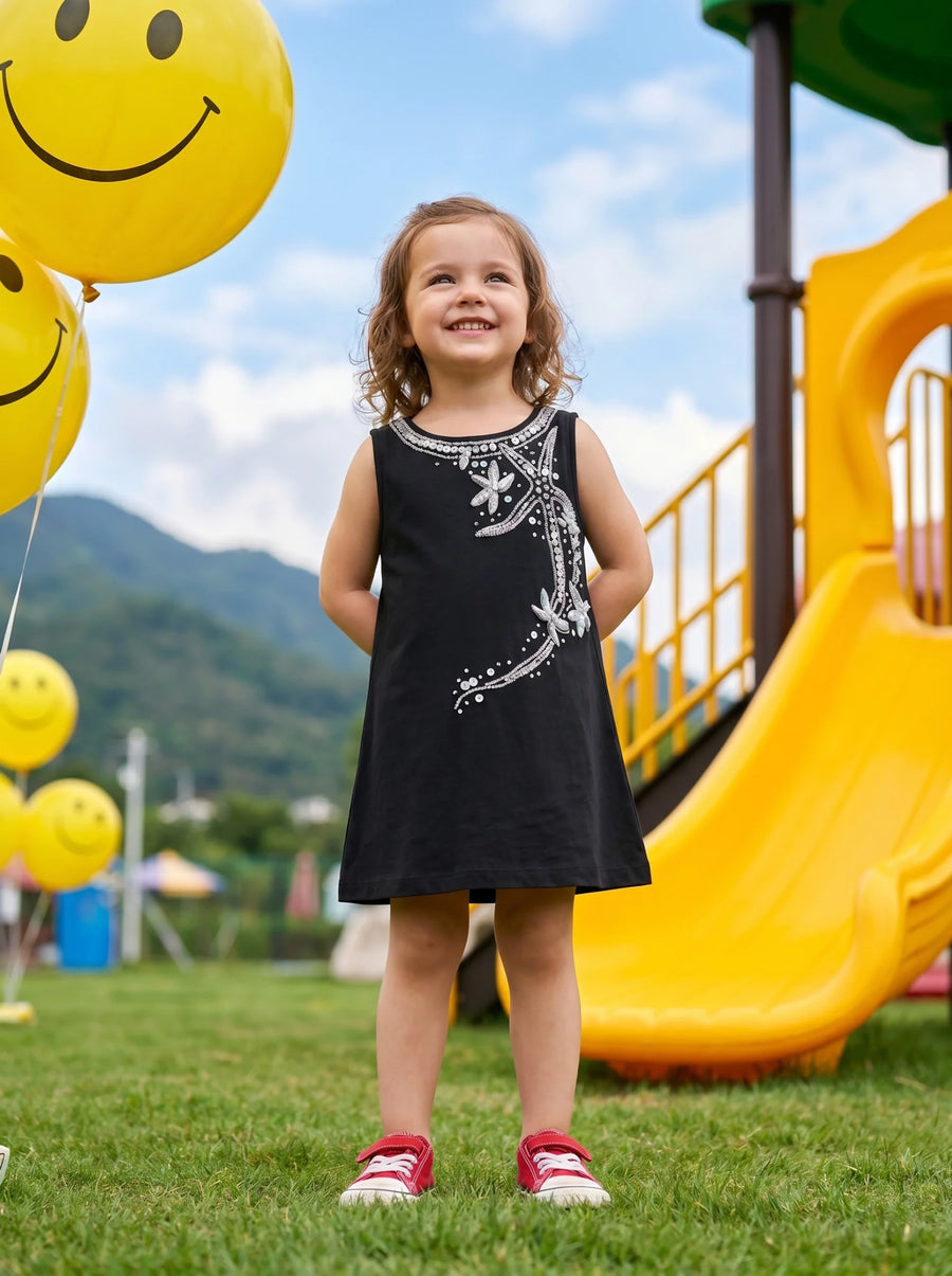 Selene Sleeveless Kids Dress