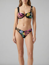 Colorful Flower Bikini Top