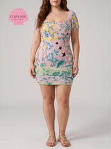 Curve Florence Pink Mini Dress