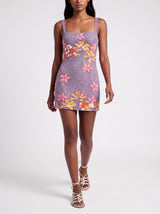 Millie Petals Lilac Mini Dress