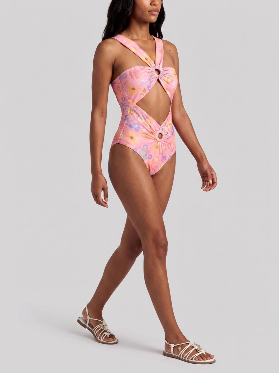 Pink Ocean Ring Swimsuit