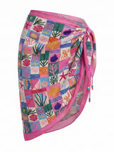 Starfish Mosaic Basic Pink Midi Sarong