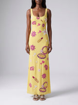 Totally Spies Lycra Long Dress Cosmetic Yellow
