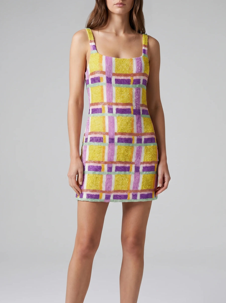 Candy-stripe Mini Dress