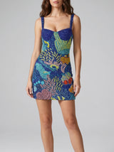 Coral Muse Mini Dress