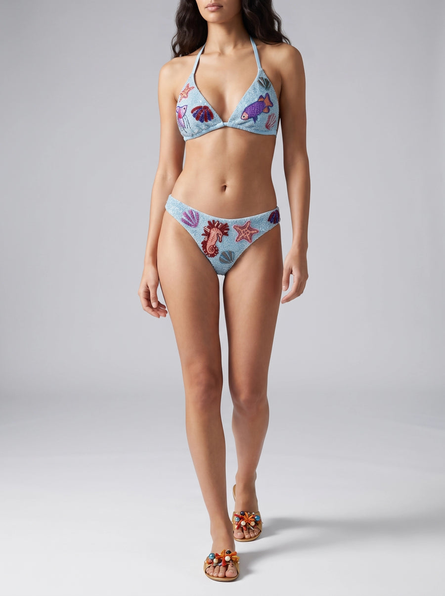 سمراء Samaraa Blue Bikini Bottom